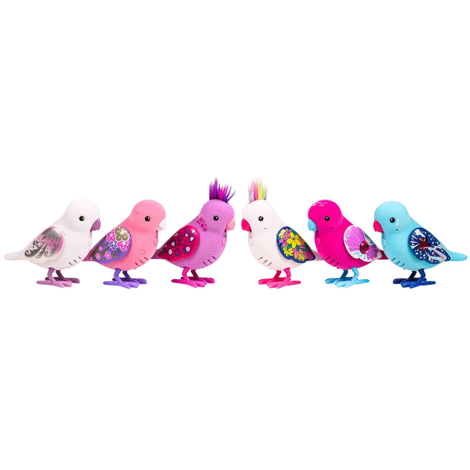 Птичка Little Live Pets Розовая с фиолетовыми крыльями (28238) - фото 6