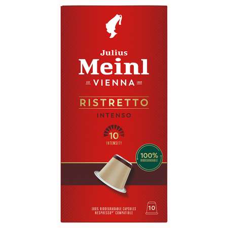 Кофе в капсулах Julius Meinl Ристретто интенсо био система Nespresso Неспрессо 10 шт