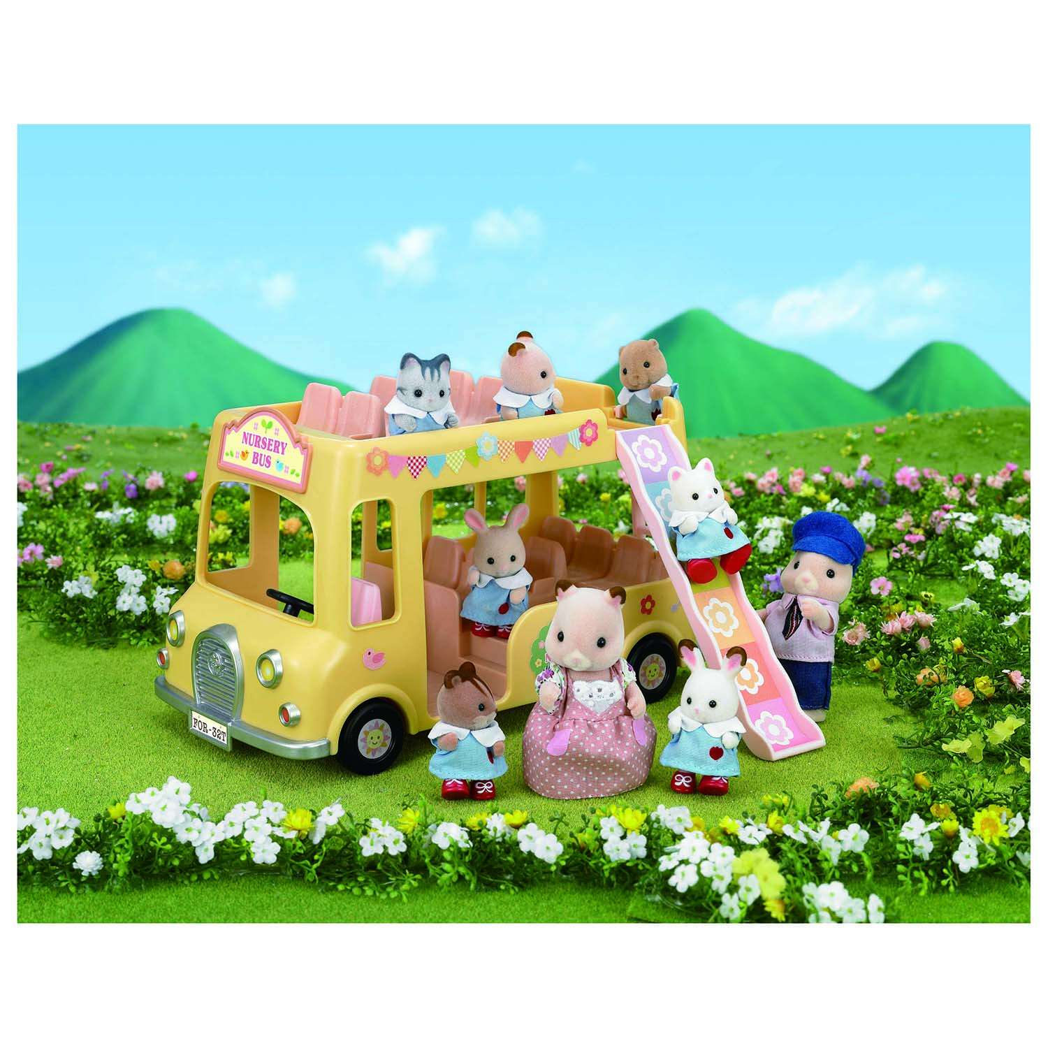 Bus sylvanian hot sale families