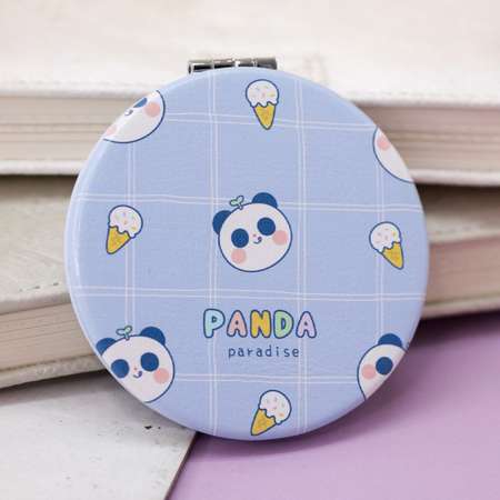 Зеркало карманное iLikeGift Panda paradise many head с увеличением