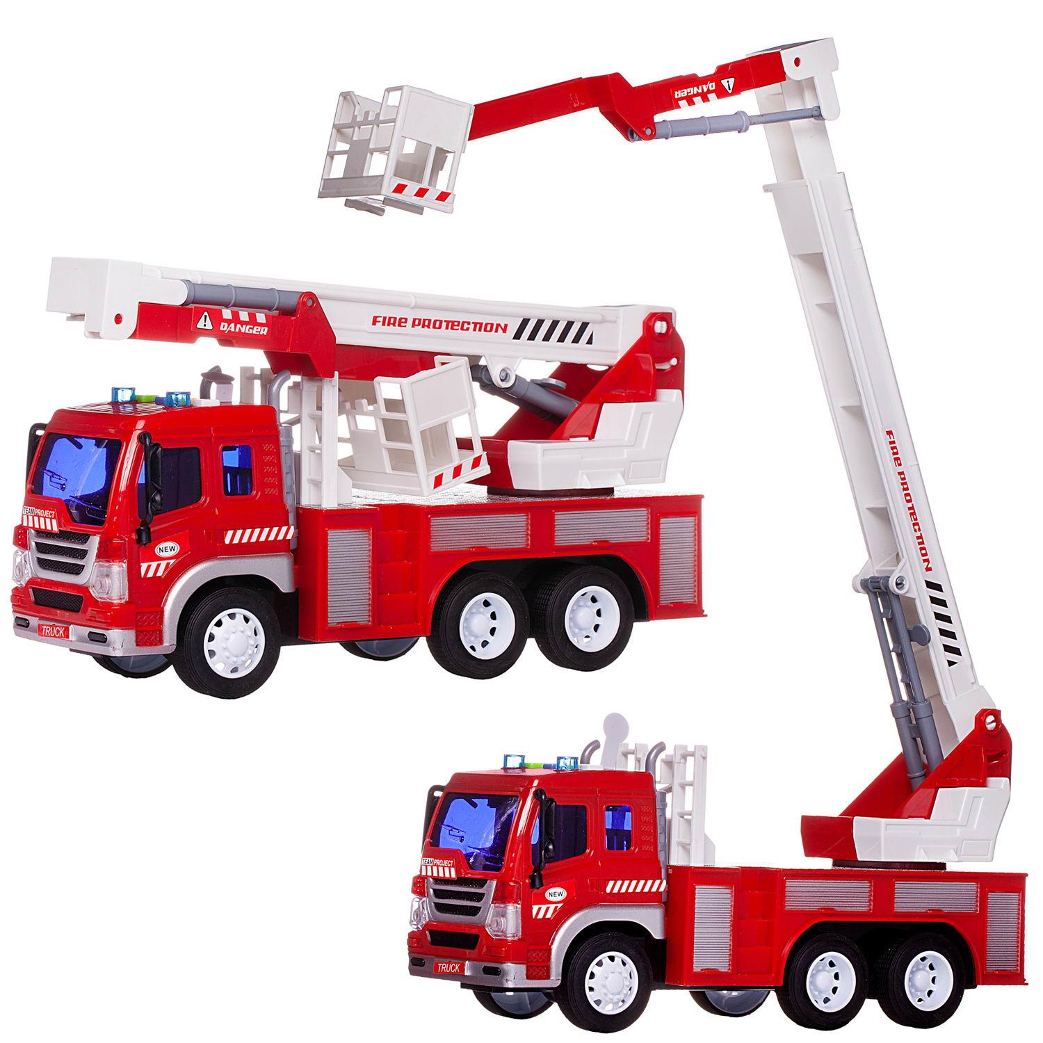 Пожарная машина Abtoys 1:16 красный C-00492 - фото 6