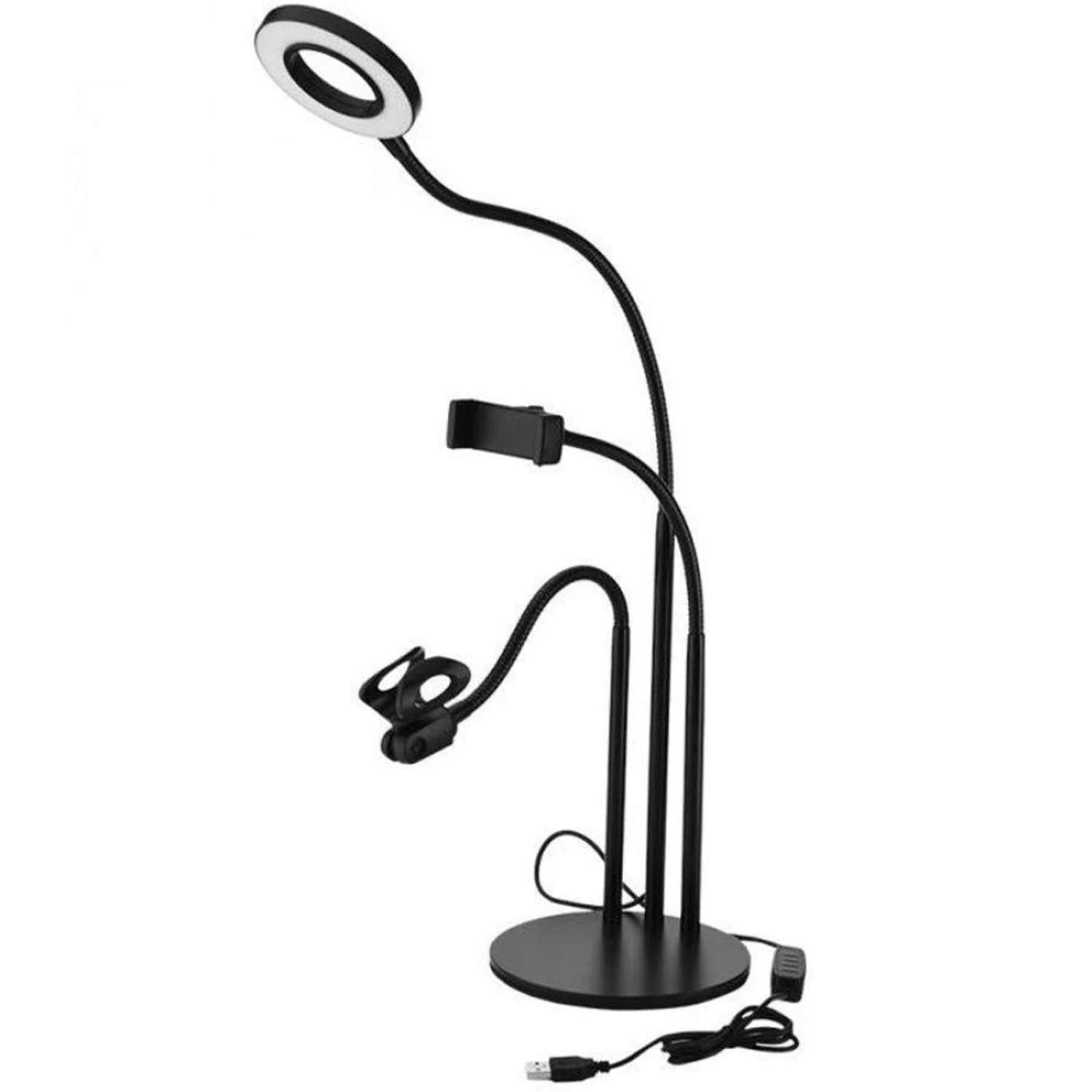 Настольная селфи-лампа Beroma с гибким держателем для микрофона - фото 1