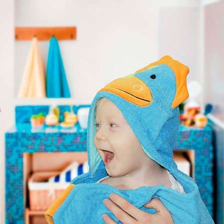 Полотенце BabyBunny с капюшоном Динозаврик M
