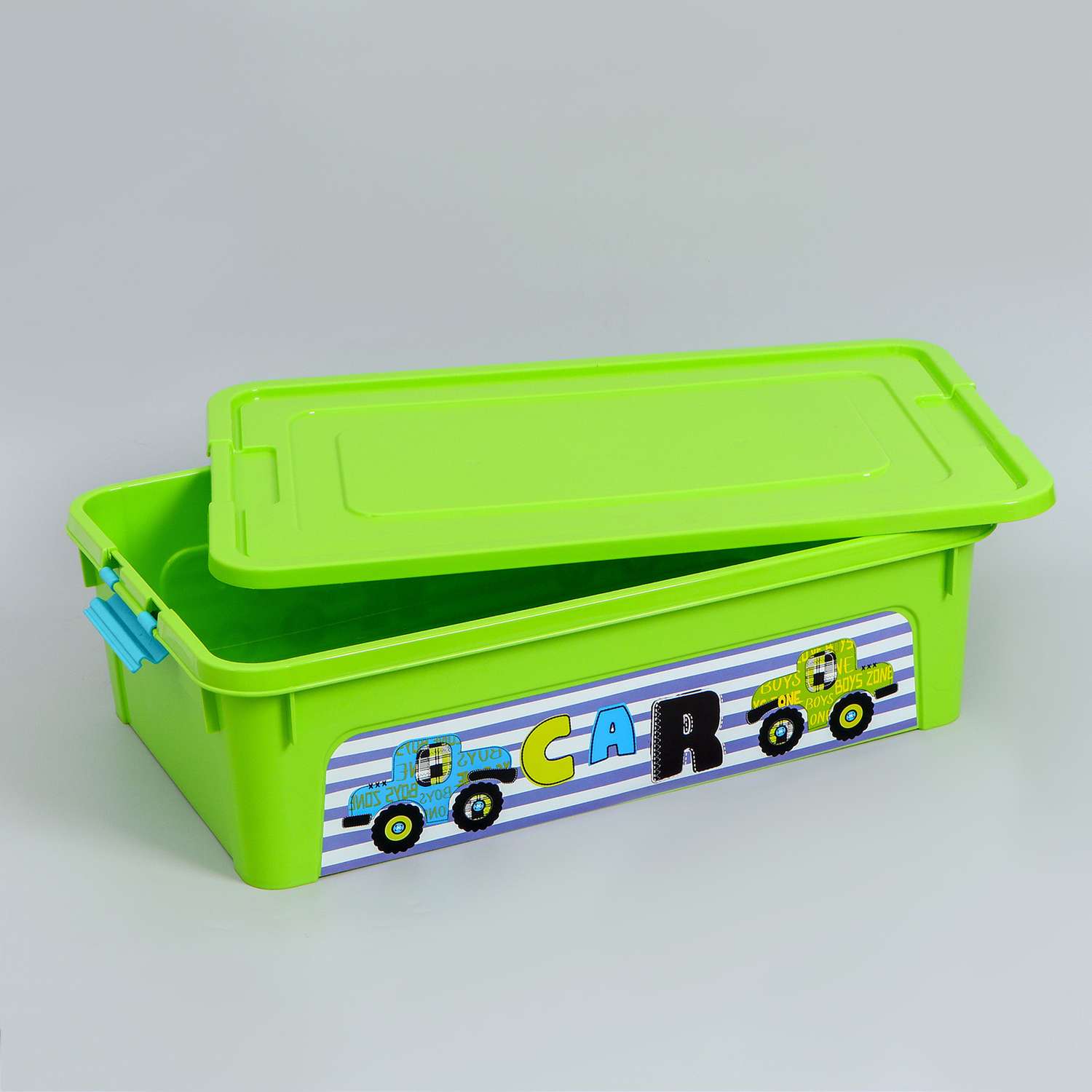 Контейнер Sima-Land для хранения игрушек 14 л My Car Smart Box цвет зеленый - фото 2