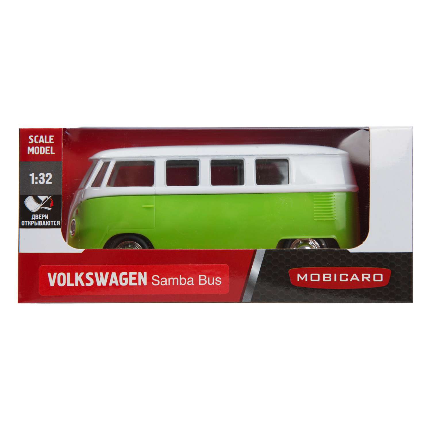 Машинка Mobicaro 1:32 Volkswagen Samba Bus Салатовая 544025 544025 - фото 2
