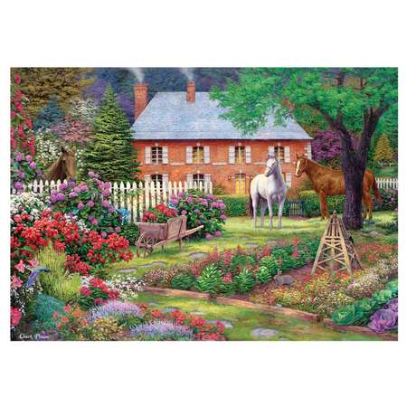 Пазл 1500 деталей ART PUZZLE Лошади в саду