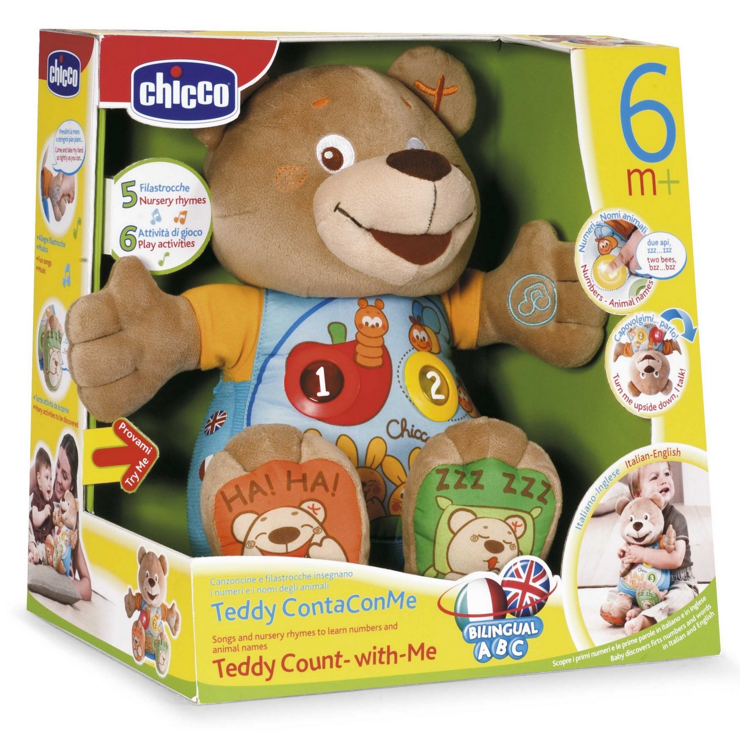 Говорящий мишка Chicco TEDDY русский-английский, с 6 месяцев - фото 9