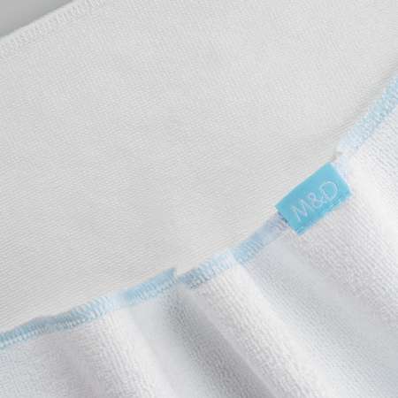 Клеенка-пеленка многоразовая Mrs.Stretch Mr.Jersy непромокаемая цвет белый-голубой 60х80 см