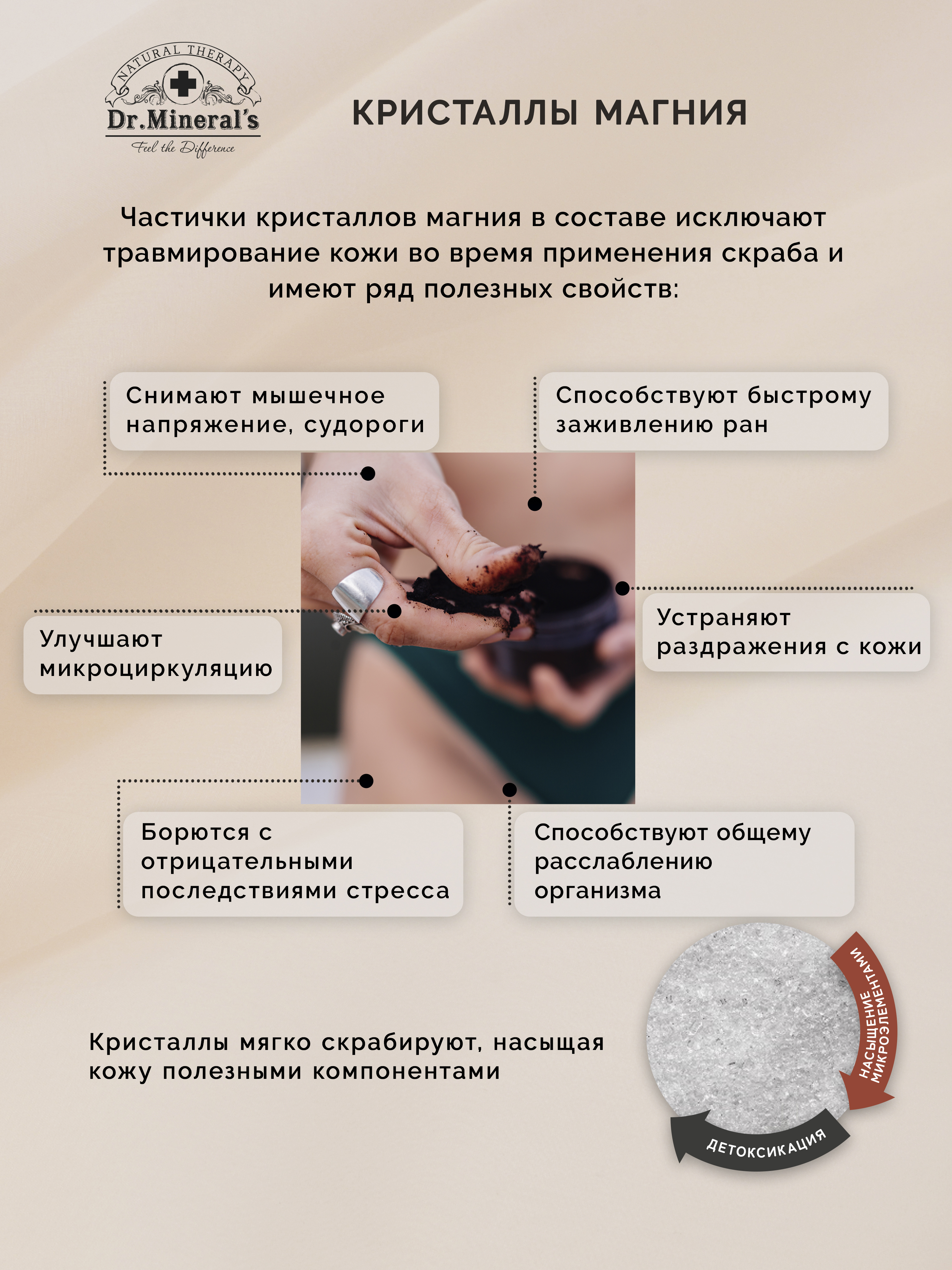 Скраб для тела кофейный Dr.Minerals с натуральными маслами английской солью и афродизиаками 300 грамм - фото 7