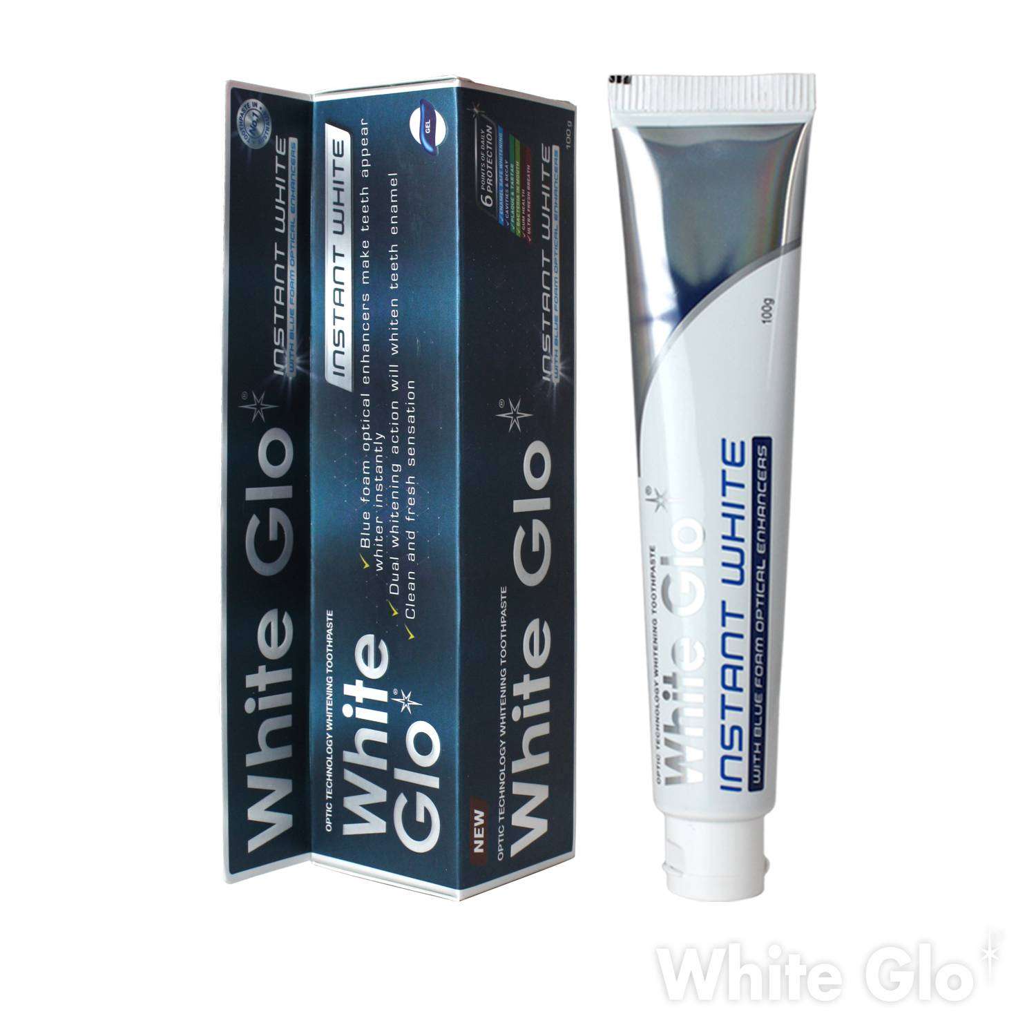 Зубная паста WHITE GLO отбеливающая мгновенное отбеливание 100 г - фото 1