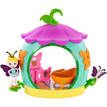 Набор игровой Enchantimals Petal Park Ванная с куклой Бакси Бабочка FXM97