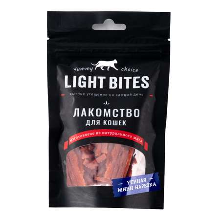 Лакомства для кошек Light Bites 45г Утиная мини нарезка LB016