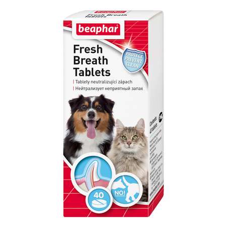 Средство для собак и кошек Beaphar Fresh Breath Tablets от запаха пасти 40таблеток