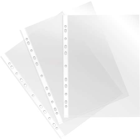 Файлы-вкладыши Buro глянцевые А4+ 45мкм упаковка 100 шт