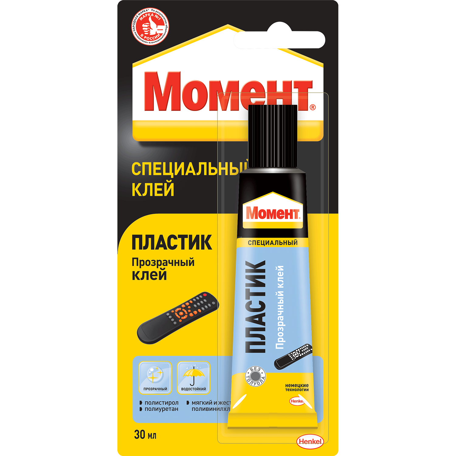 Клей HENKEL момент пластик 30мл - фото 1