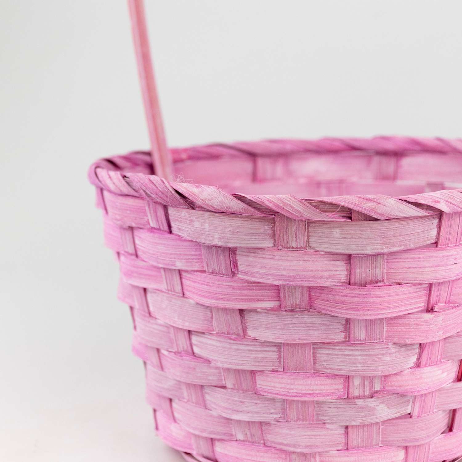 Набор корзин Азалия Декор плетеных из бамбука 3шт D21х10хH36см цвет розовый - фото 7