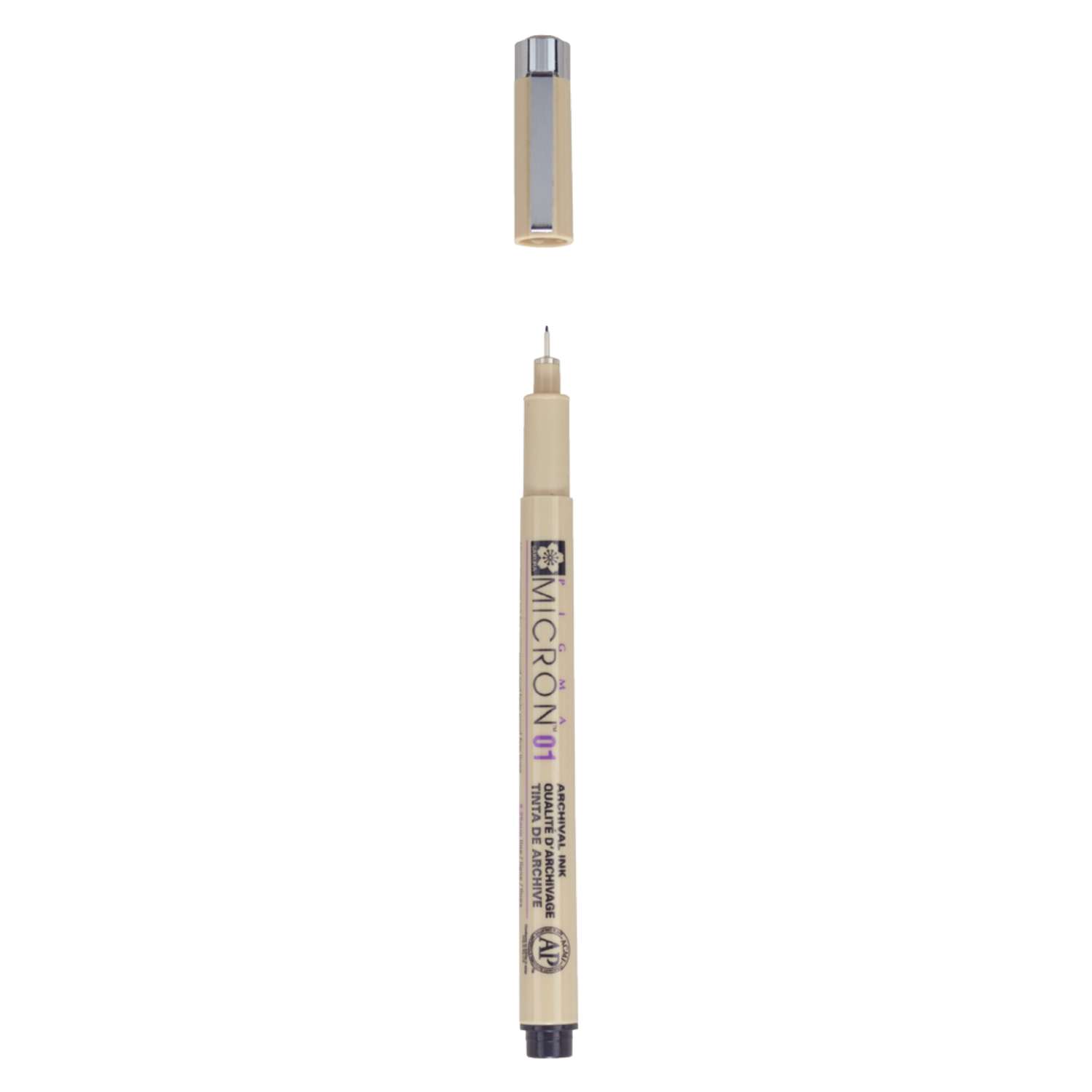 Ручка капиллярная Sakura Pigma Micron 01 цвет чернил: черный - фото 2