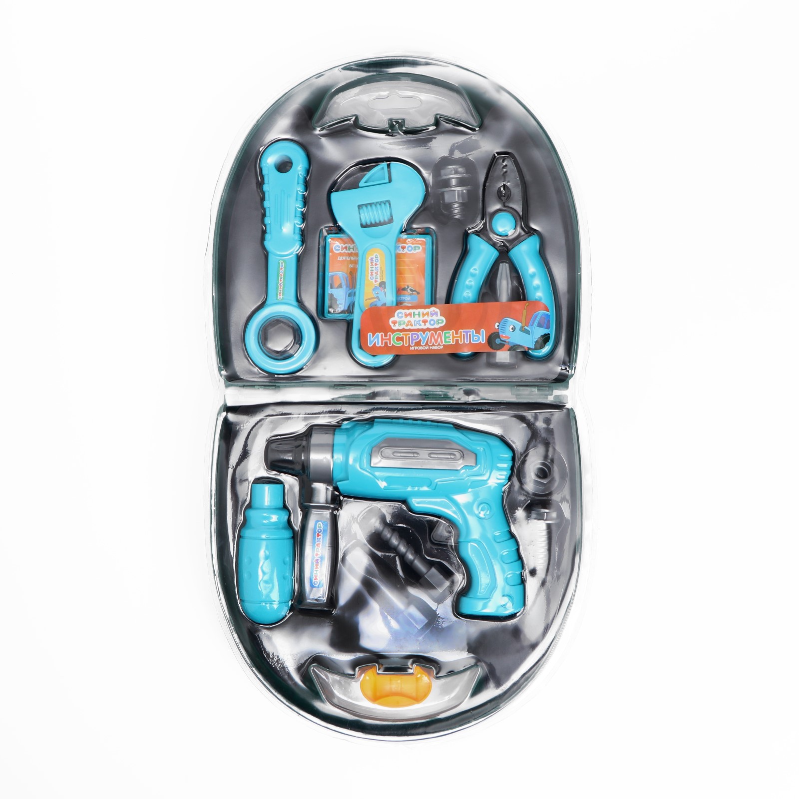 Игровой набор Синий трактор инструментов в чемоданчике - фото 5