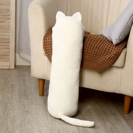 Мягкая игрушка Sima-Land подушка «Котик» 65 см цвет белый