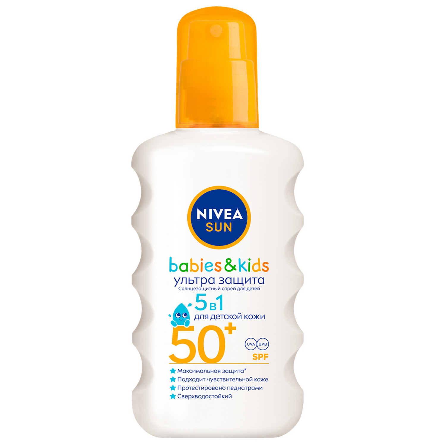 Спрей солнцезащитный Nivea Sun SPF 50+ Ультра защита для чувствительной кожи 200мл - фото 1