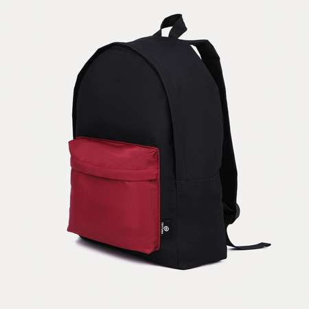 Спортивный рюкзак Sima-Land 20 литров цвет чёрный/бордовый