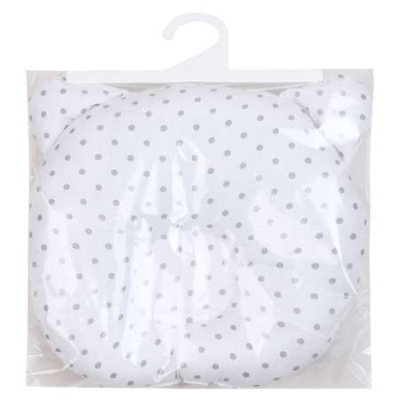 Подушка Amarobaby First Pillow Горошек Серый