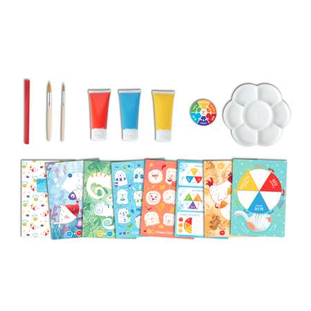 Детский игровой набор HAPE для творчества и рисования Микс цветов с палитрой