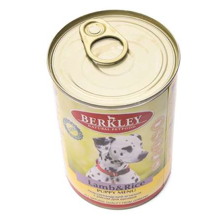 Корм для щенков Berkley 400г ягненок с рисом консервированный