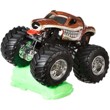 Машина Hot Wheels Monster Jam 1:64 Dog Pound Монстр-пес Коричневый FLX33