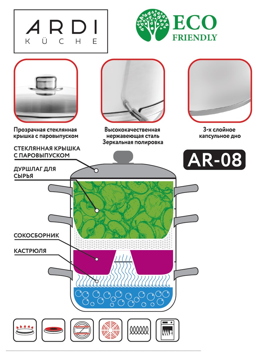 Соковарка ARDI KUCHE AR-08 - фото 3