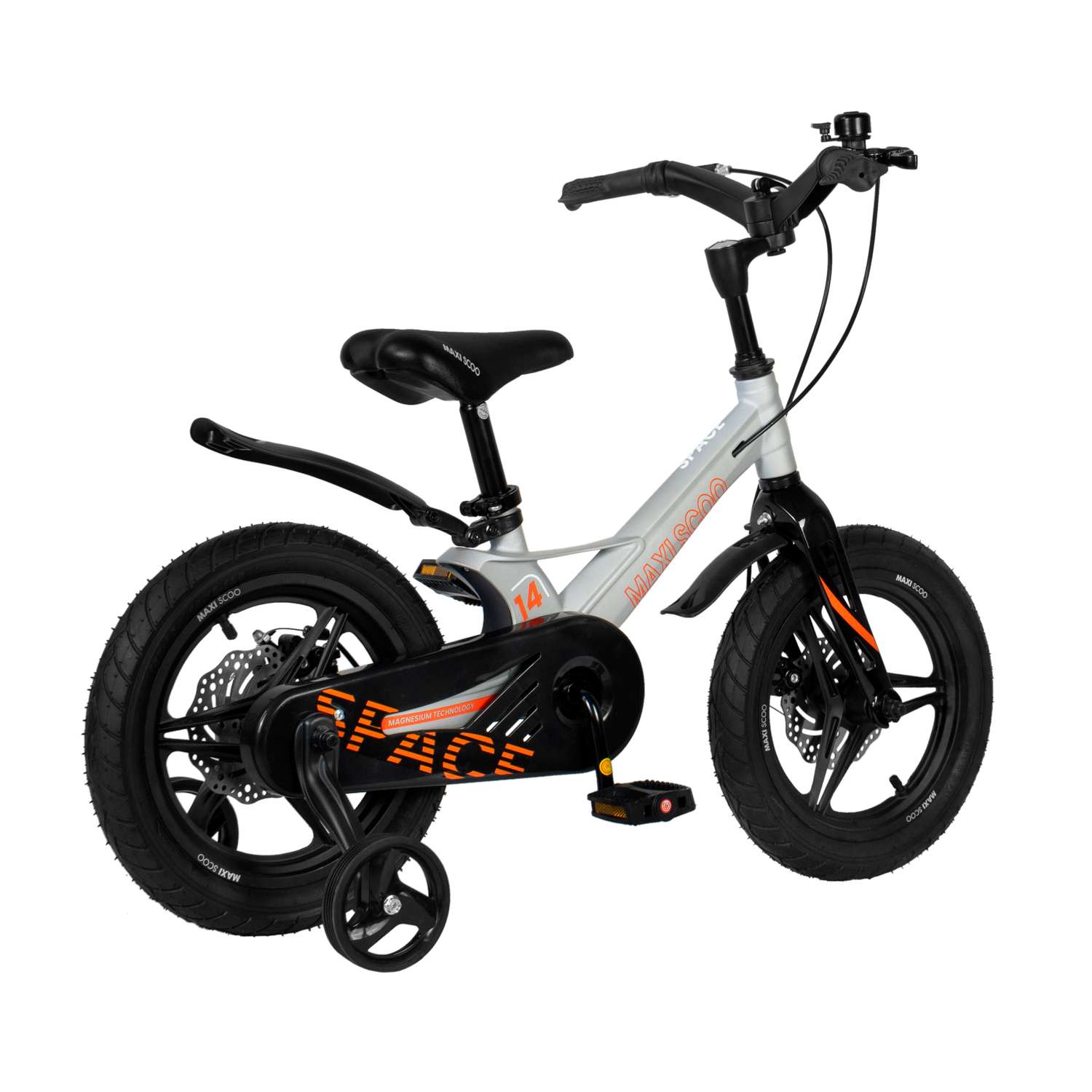Детский двухколесный велосипед Maxiscoo Space делюкс плюс 14 графит - фото 4