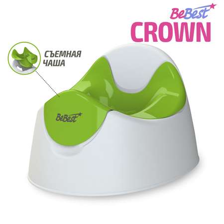 Горшок детский BeBest Crown белый
