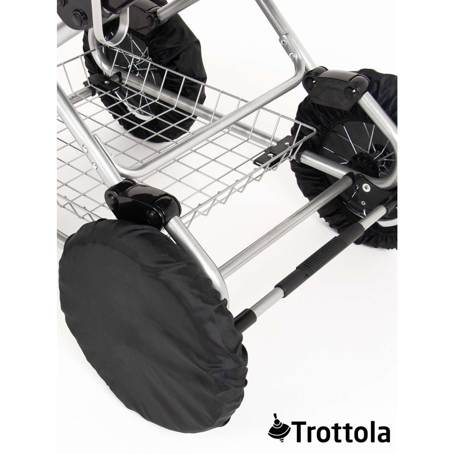 Чехлы на колеса Trottola черные 12 дюймов 32 см 4 шт на детскую коляску Т022/черный - фото 4