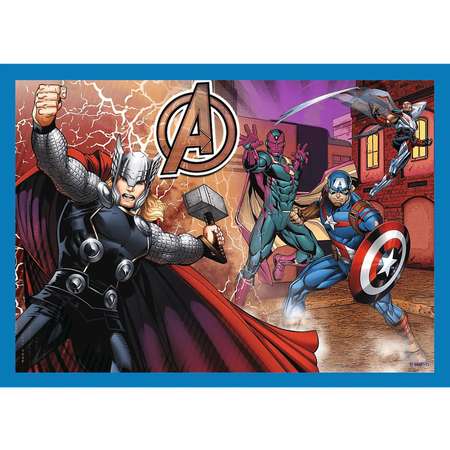 Пазл Trefl Disney Marvel Храбрые Мстители 4в1 201элемент 34386