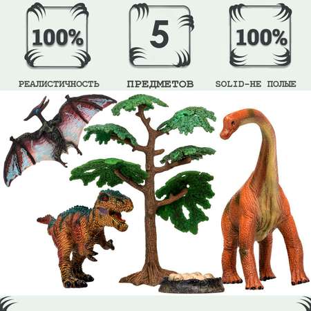 Набор фигурок Masai Mara Мир динозавров 5 предметов MM206-020