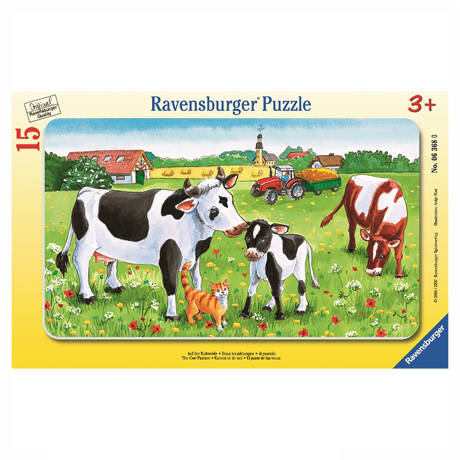 Пазлы Ravensburger Коровы на лугу 15 эл - фото 5