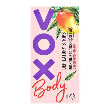 Полоски для депиляции VOX с экстрактом манго 8 шт