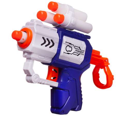 Оружие игровое Junfa набор c бластером с 4 мягкими пулями и 6 мишенями космопришельцами