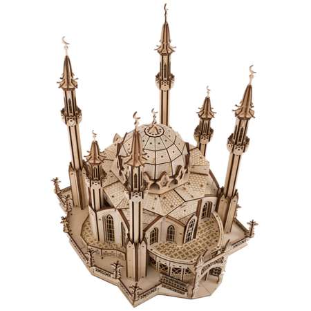 Сборная модель деревянная TADIWOOD Мечеть 54 см. 711 деталей