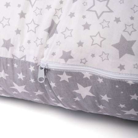 Подушка для беременных Capullo Серая мелкие звезды