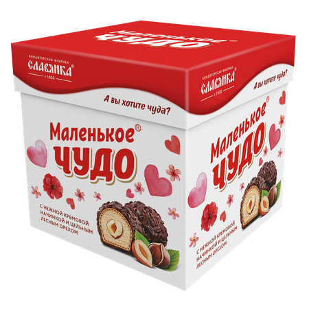 Конфеты вафельные глазированные Маленькое Чудо сливочное 148г