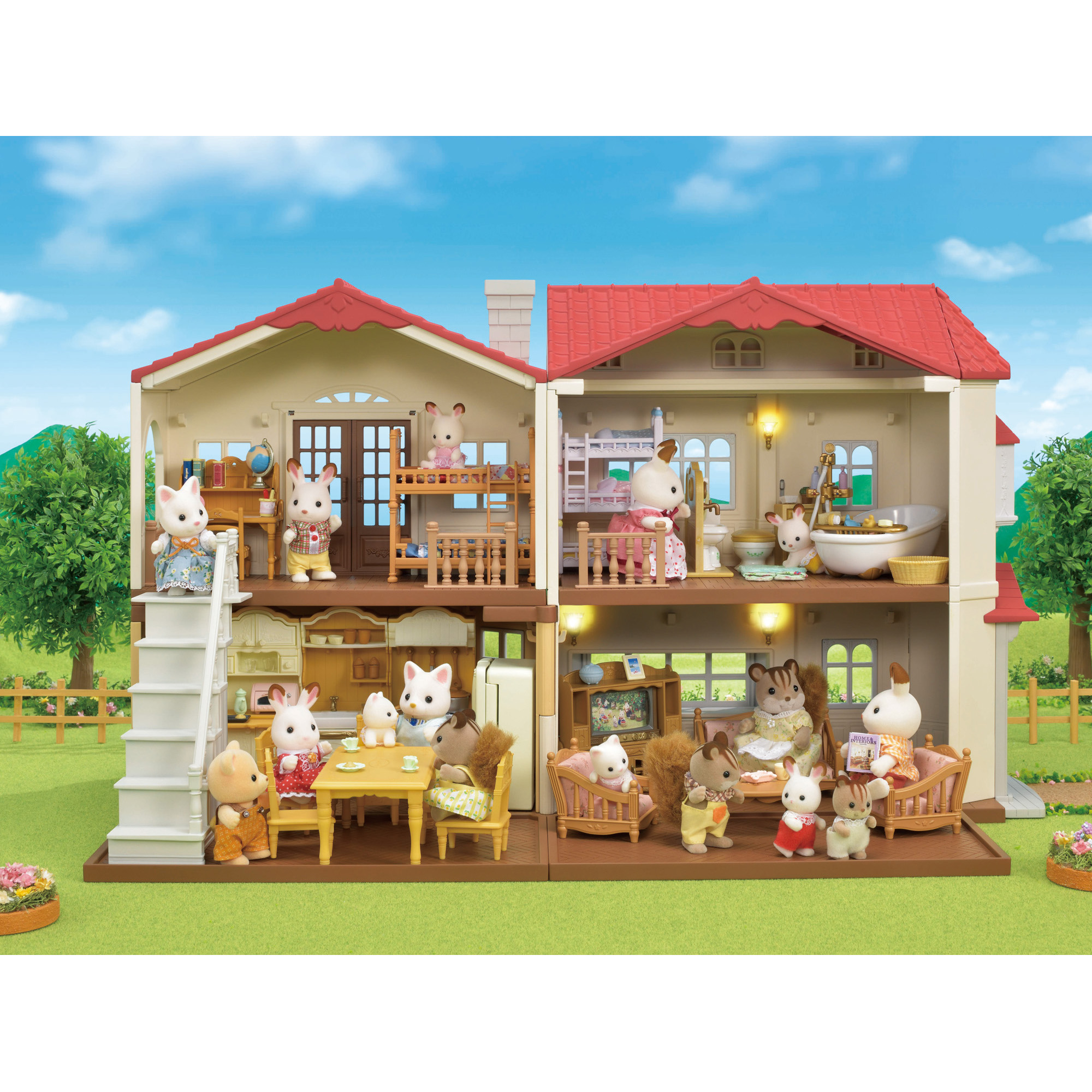 Набор Sylvanian Families Большой дом с Шоколадными кроликами 5383 купить по  цене 9999 ₽ в интернет-магазине Детский мир