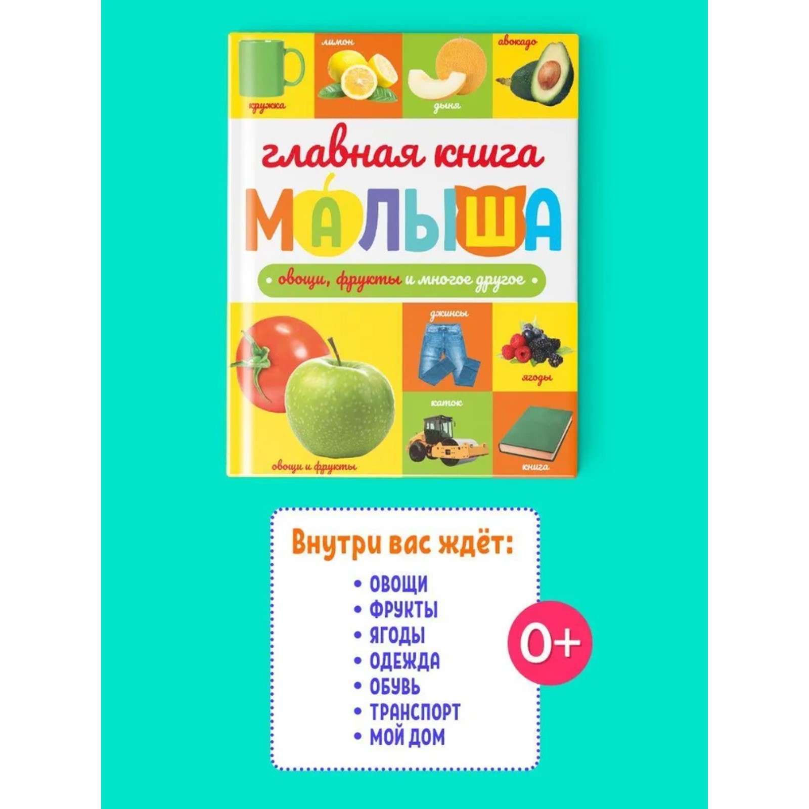 Главная книга малыша Буква-ленд «Овощи фрукты и многое другое» 96 страниц  купить по цене 702 ₽ в интернет-магазине Детский мир