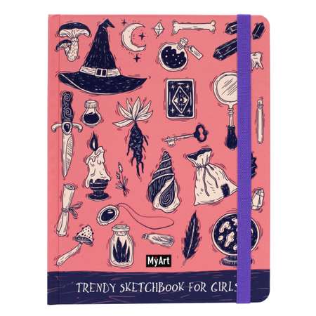 Блокнот Проф-Пресс Myart Trendy Sketchbook for Girls Волшебство