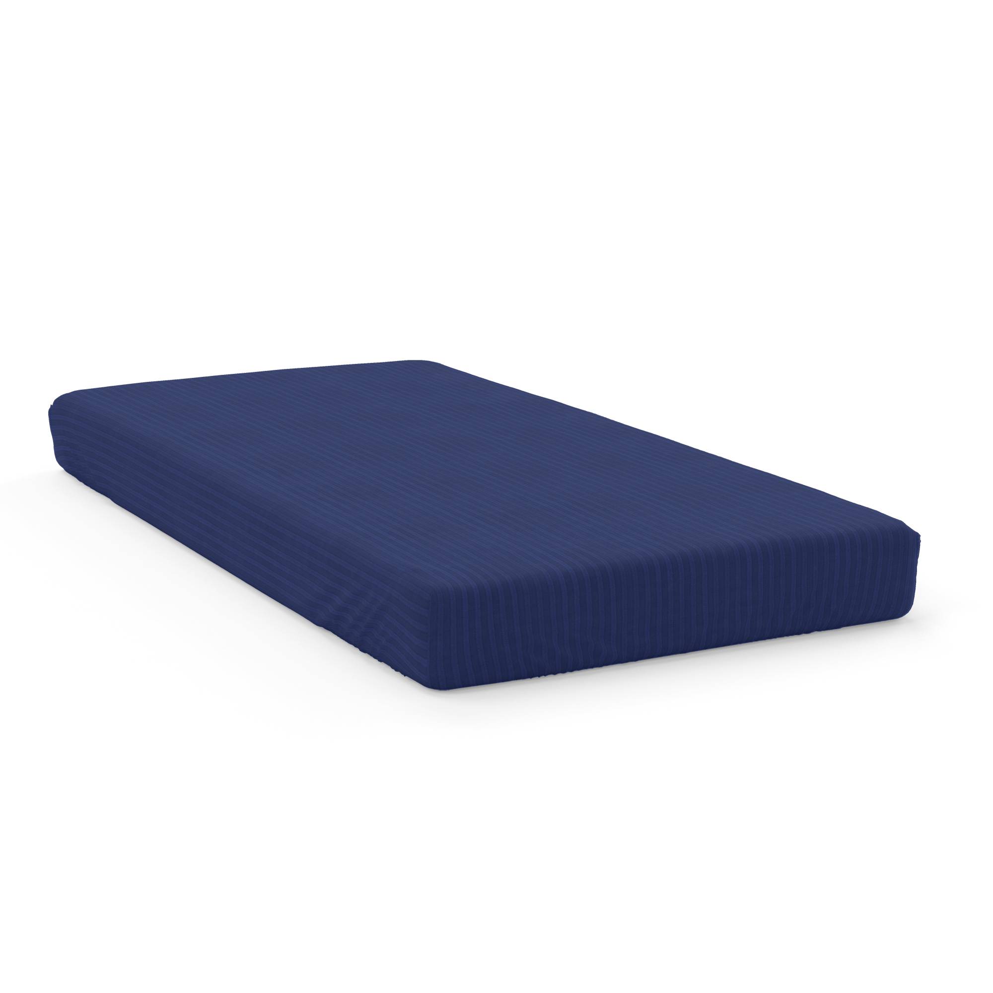 Простыня на резинке LOVEME Indigo 160х200 см страйп-сатин 100% хлопок - фото 3