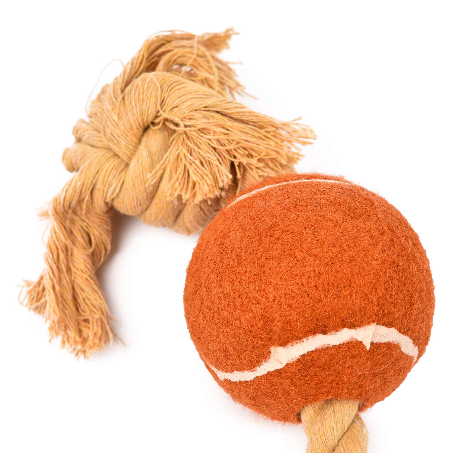 Игрушка для собак GiGwi Мячик с лисьим хвостом и пищалкой - фото 4