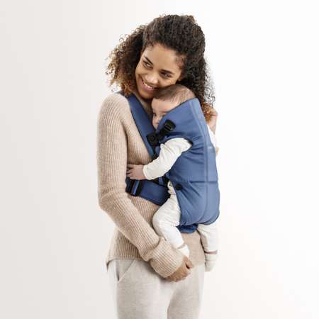 Рюкзак для переноски ребенка BabyBjorn Mini Cotton Индиго