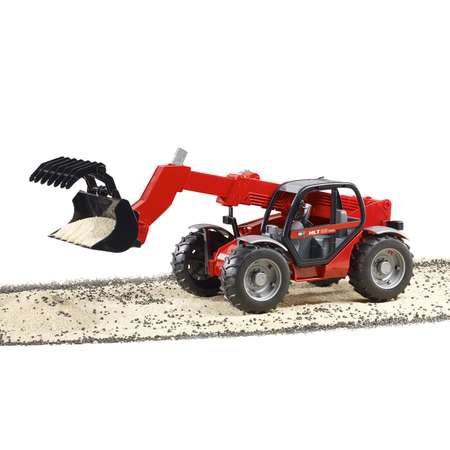 Автомобиль BRUDER 2125 Погрузчик колёсный Manitou MLT 633 с телескопическим ковшом