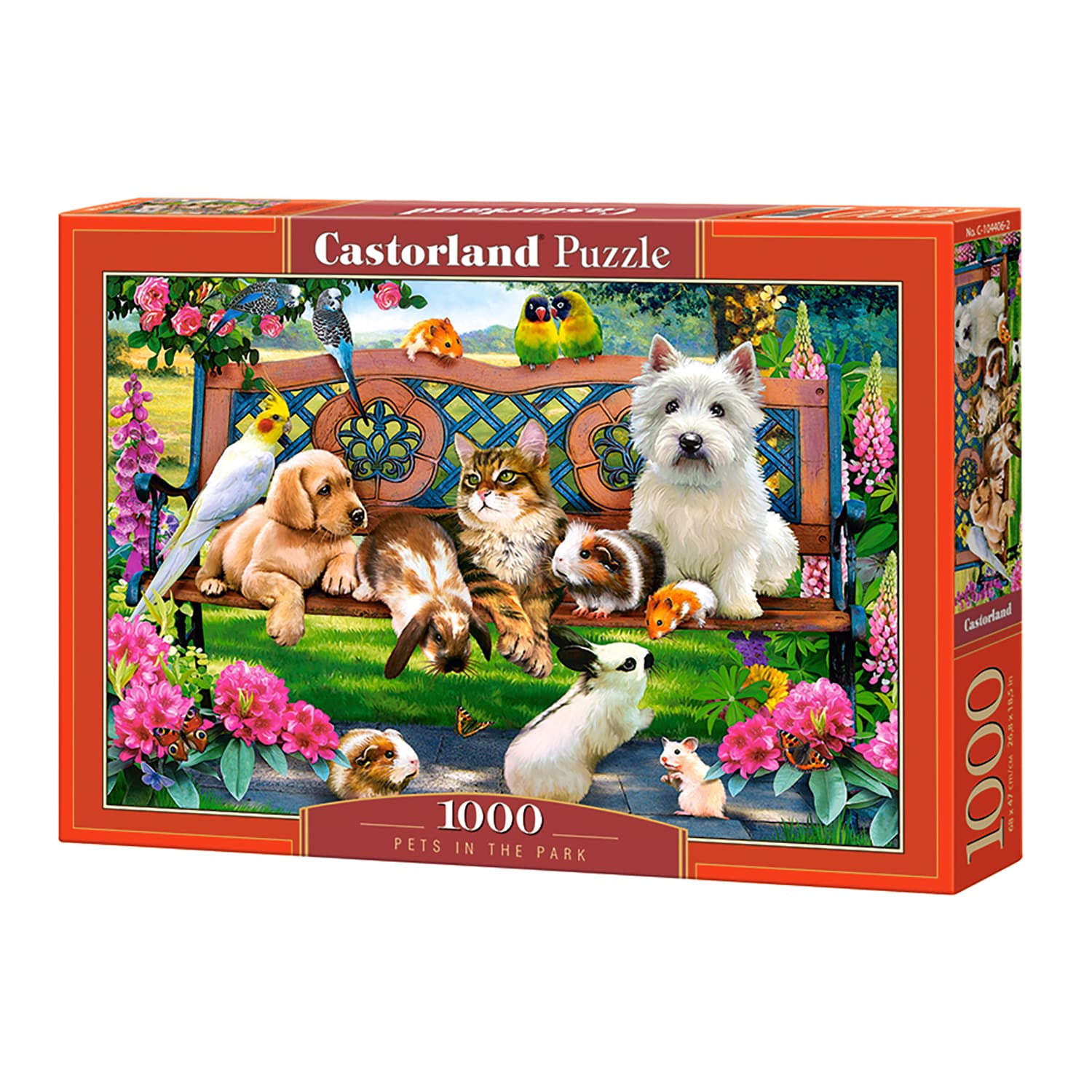 Пазл 1000 деталей Castorland Домашние животные в парке - фото 1