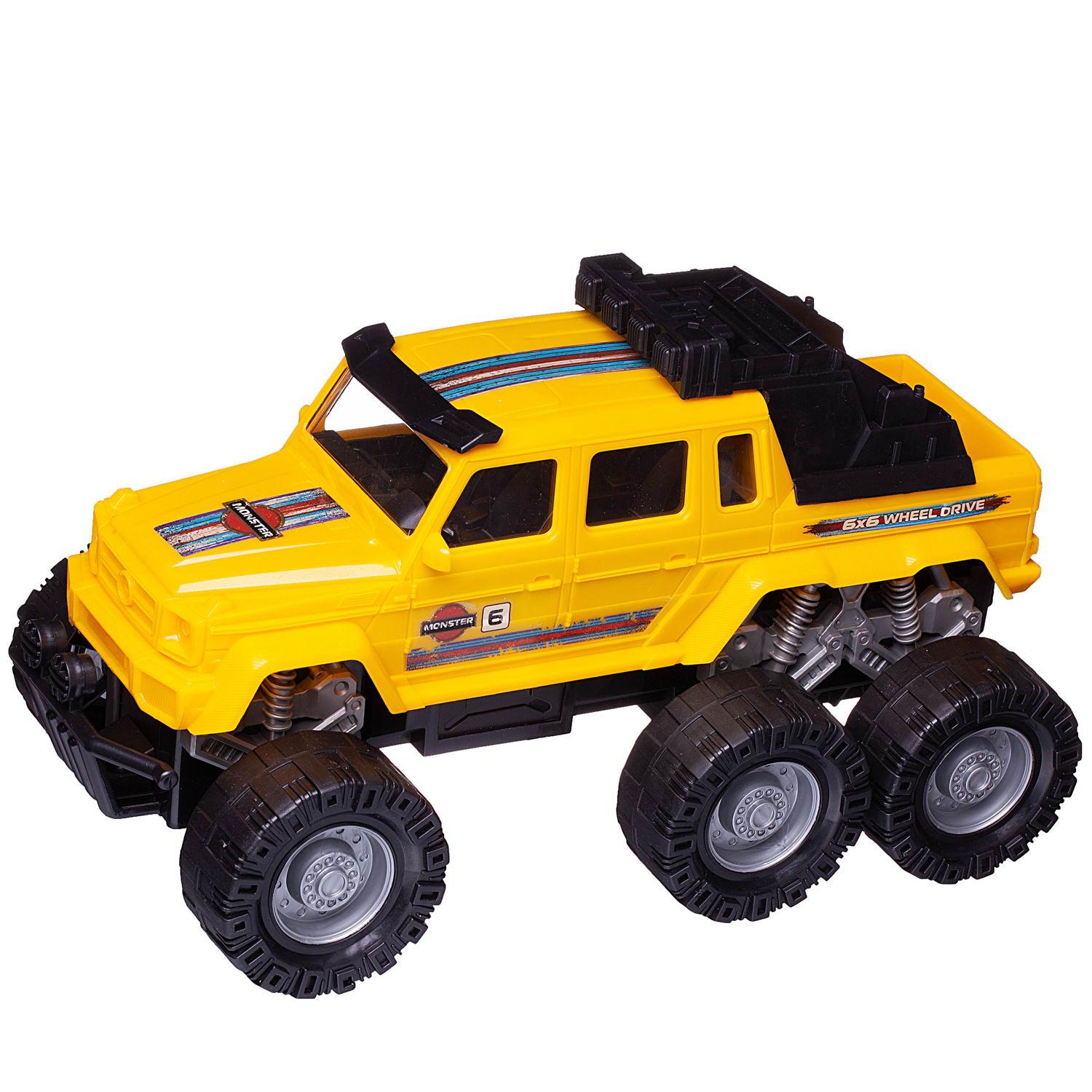 Внедорожник Junfa Jeep 1:14 без механизмов желтый WC-11569 - фото 4